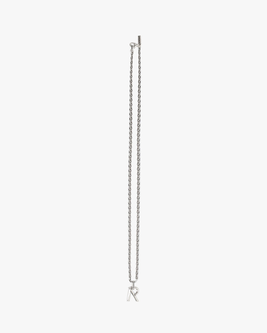 R Pendant Necklace - Silver