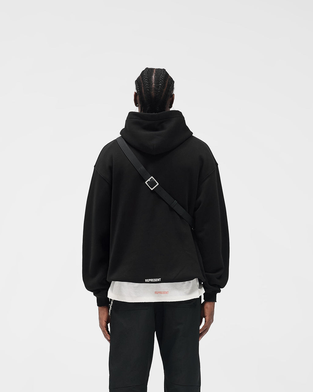 Initial Star Hoodie - Jet Black