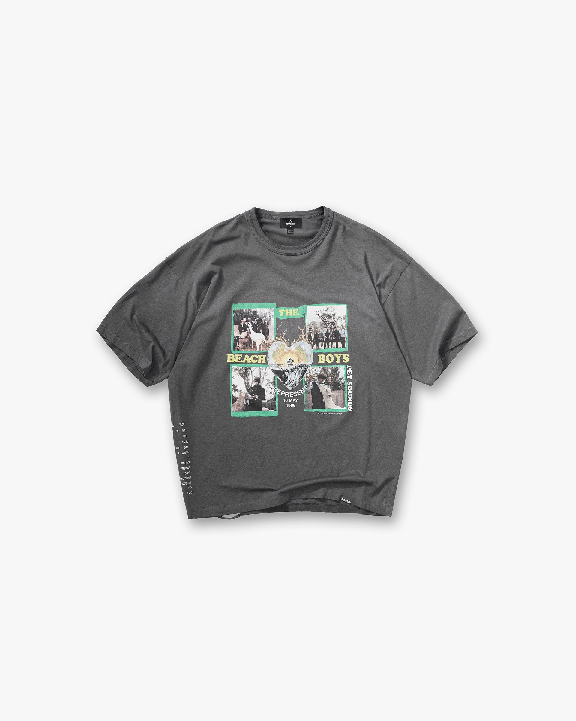 Represent x Beach Boys Pet Sounds T-Shirt - Sunfade Grey