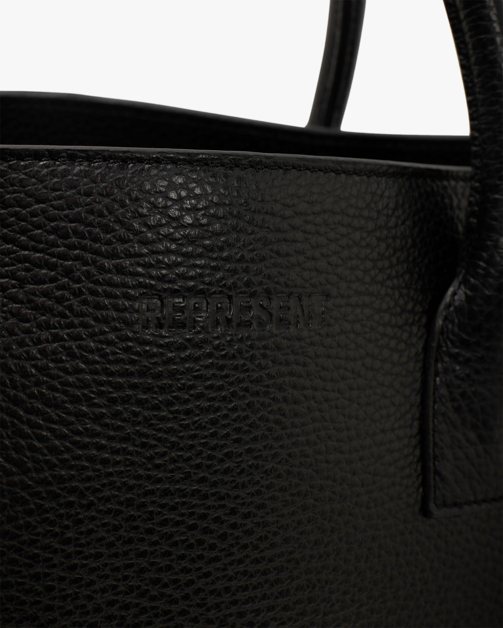 HTN XL Leather Bag - Black