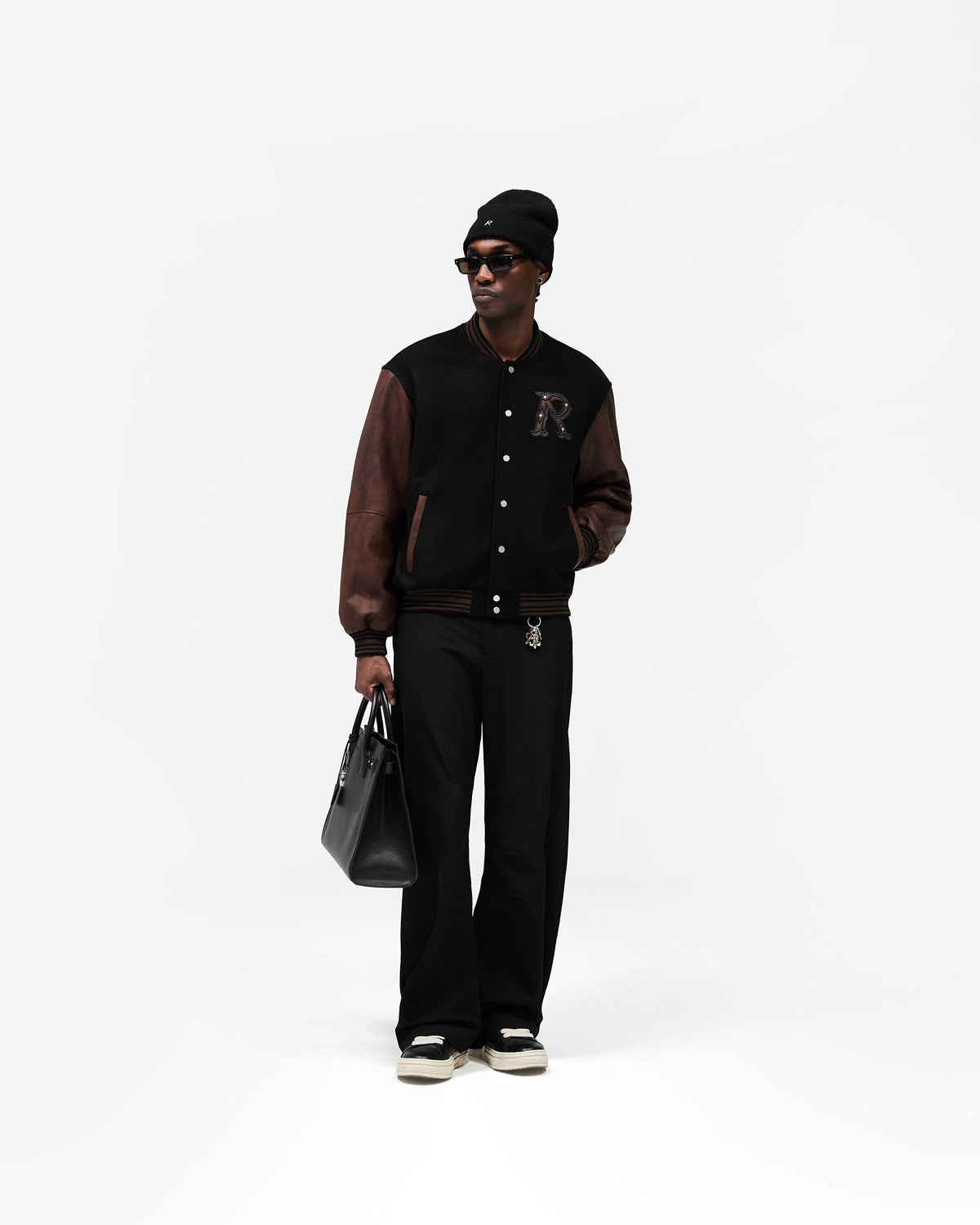 Varsity Bomber - Jet Black