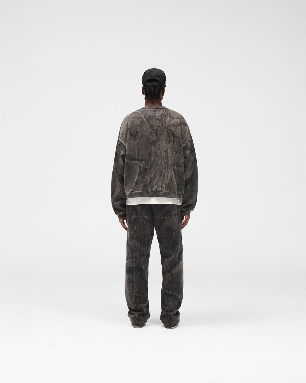 Initial Overdye Realtree® Boxy Sweater - Overdyed Black