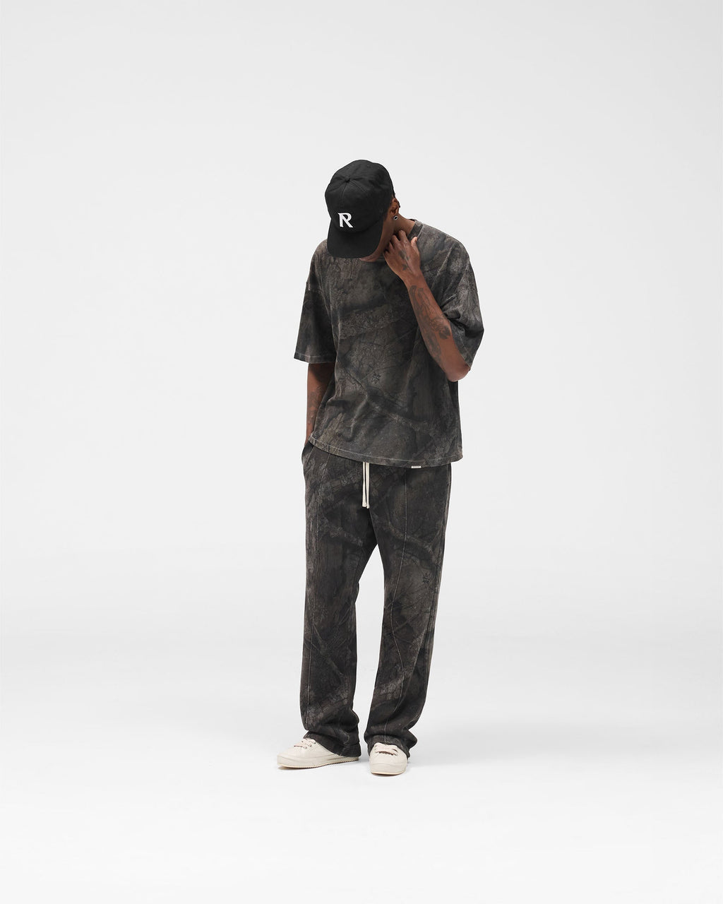 Initial Overdye Realtree® Boxy T-Shirt - Overdyed Black