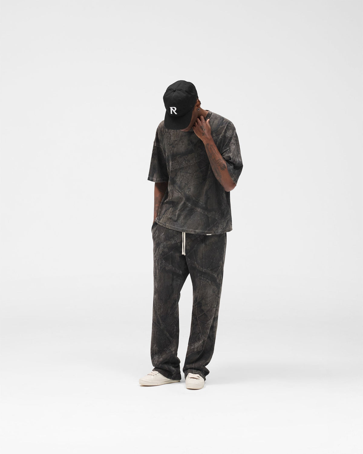 Initial Overdye Realtree® Boxy T-Shirt - Overdyed Black