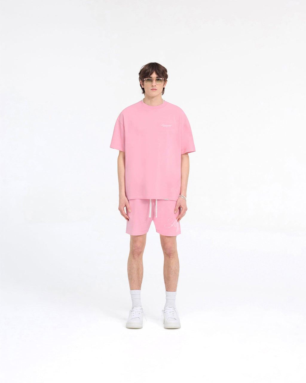 Represent Owners Club Script Mesh Shorts - Pink