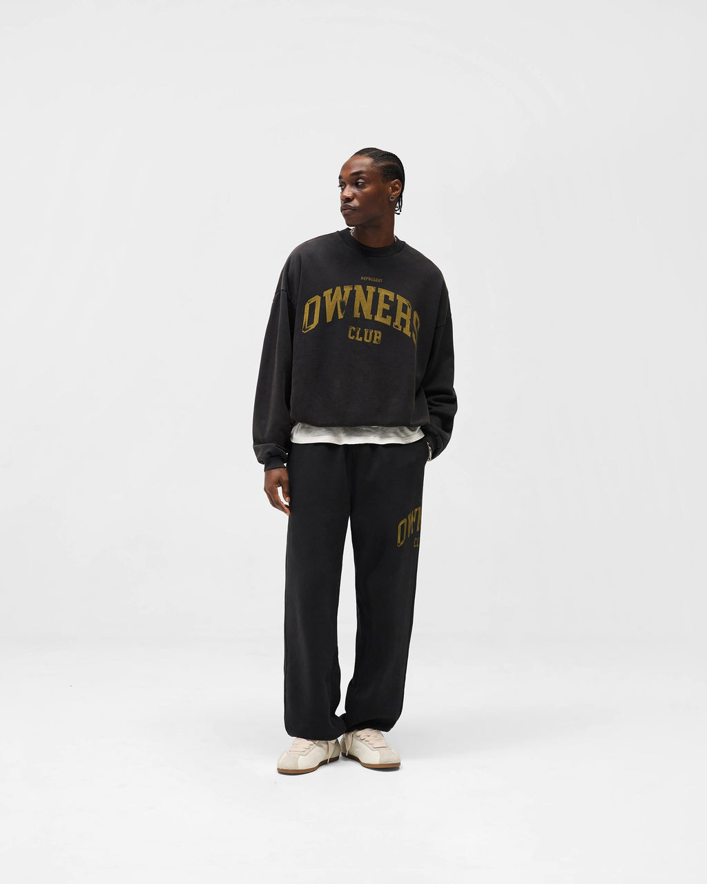 Represent Owners Club Sweater - Faded Black