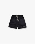 Washed Mesh Shorts - Black