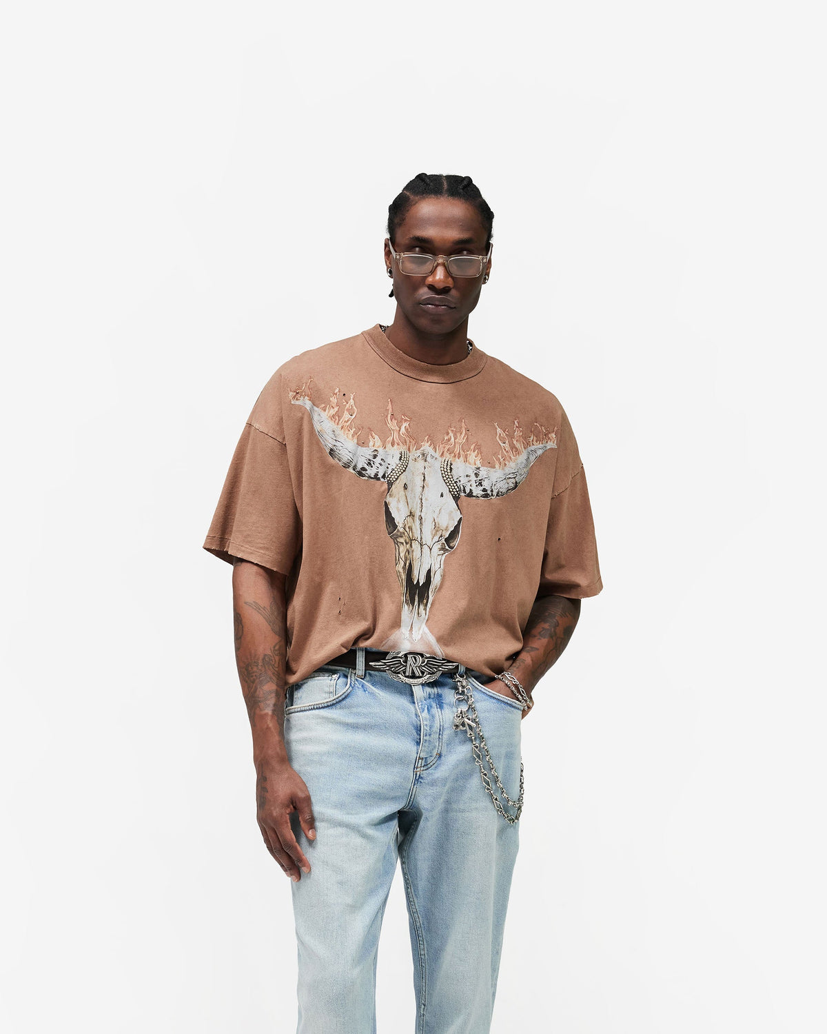 British Cowboys T-Shirt - Dusty Brown