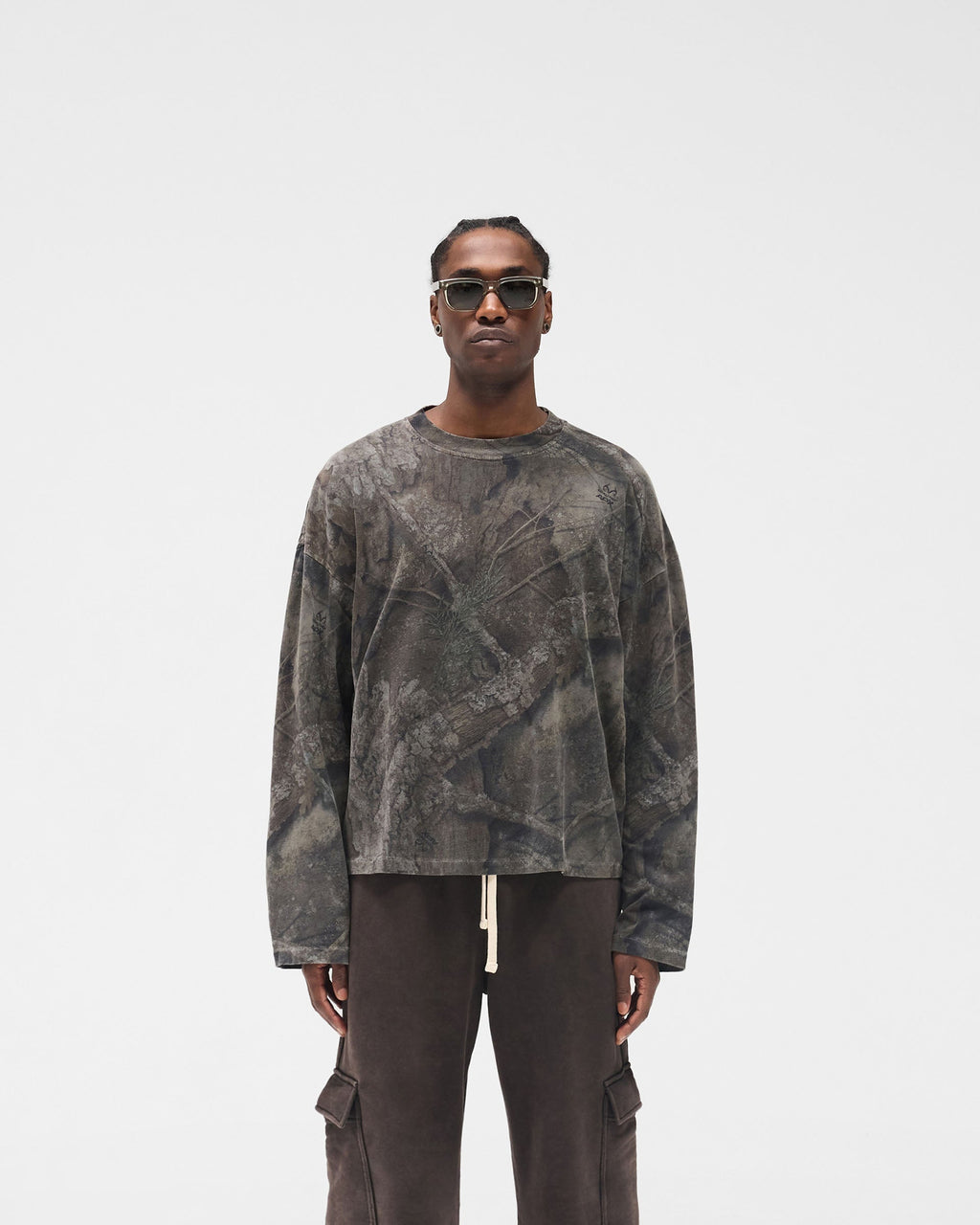 Initial Overdye Realtree® Long Sleeve T-Shirt - Overdyed Black