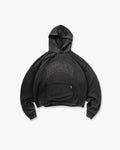 Represent Embellished Hoodie - Stained Black