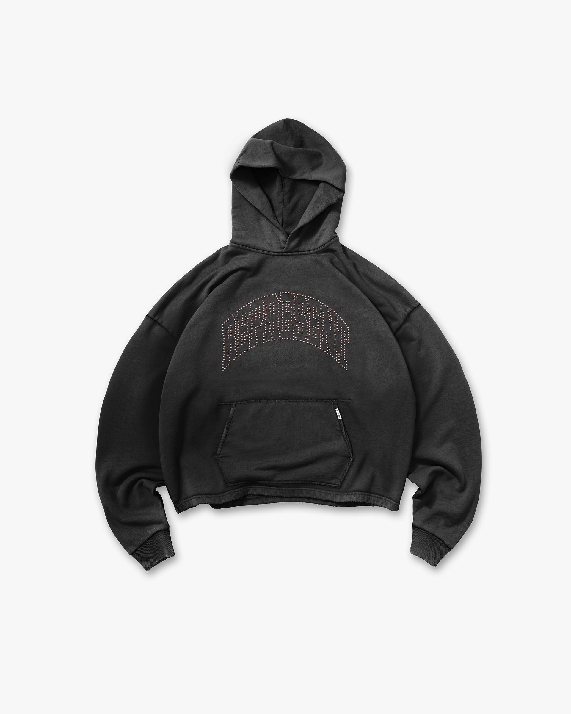 Represent Embellished Hoodie - Stained Black