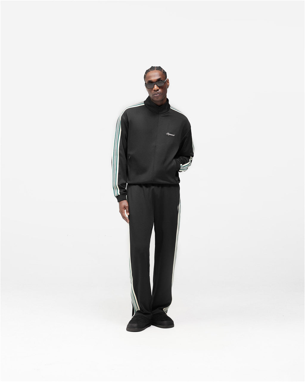 Taped Track Jacket - Jet Black