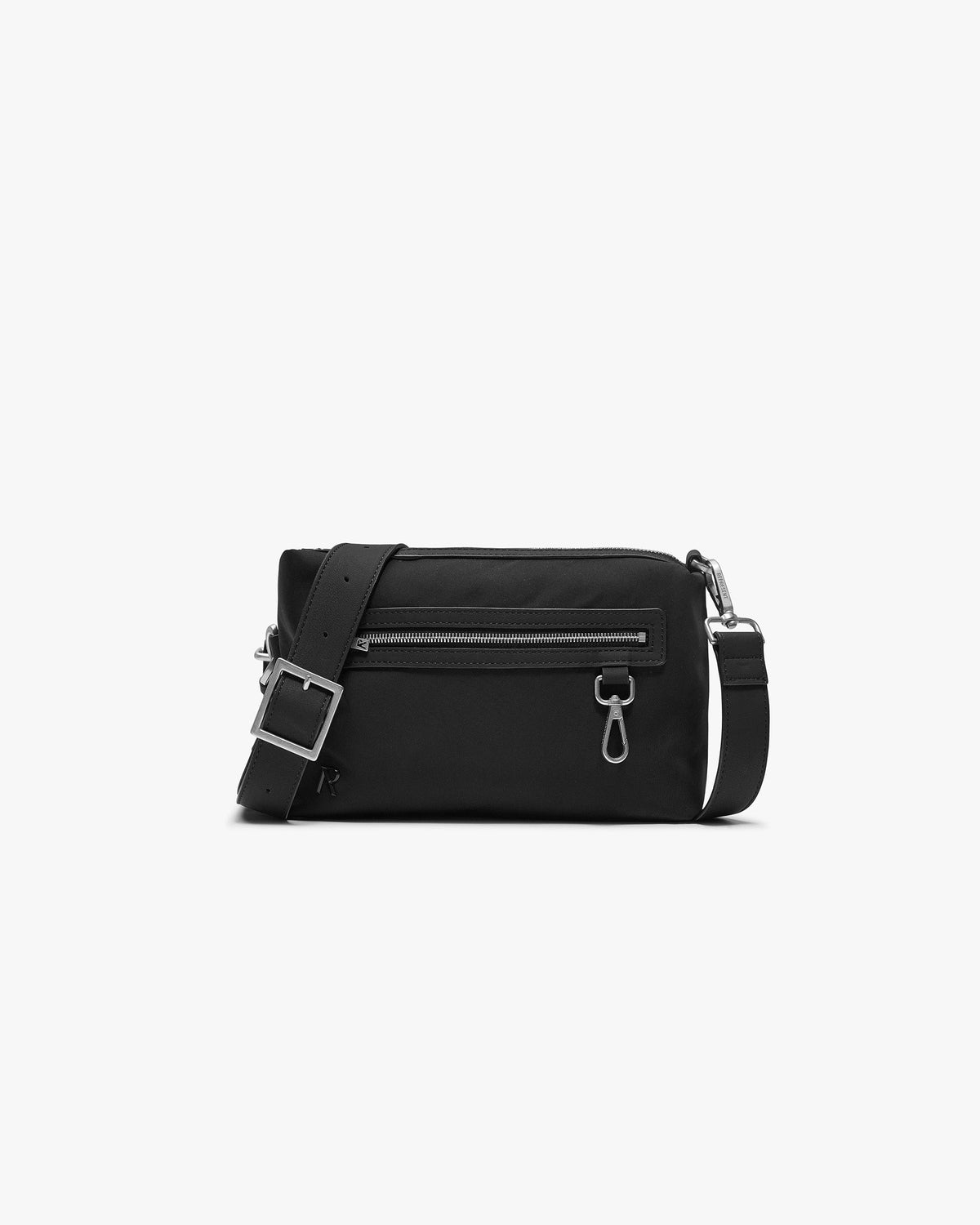 Nylon Messenger Bag - Black