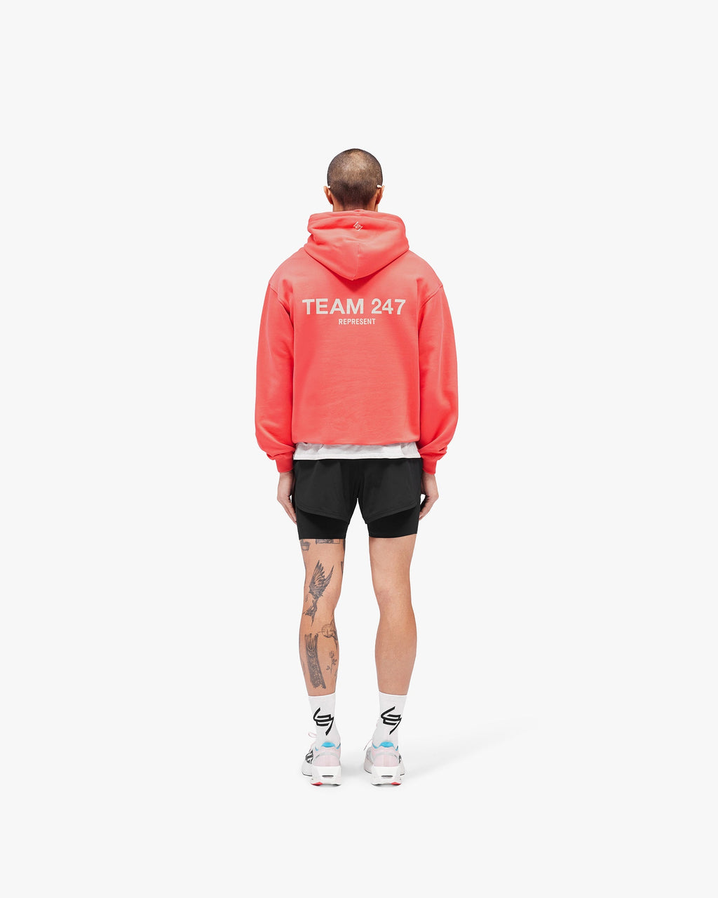 Team 247 Oversized Hoodie - Racing Red